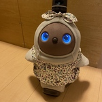 【受注製作】Ａ　パープル系　花柄　ラボット　LOVOT　服　ハンドメイド