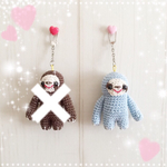 あみぐるみ❤️ナマケモノキーホルダー