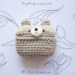 AirPods第3・4世代、airpods proケース　クマ　ベージュ