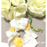 ♪SALＥ♪送料無料✴︎イエローマム♡ホワイトシュシュ華やか
