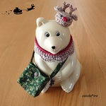 しろくま貯金箱用　トナカイのお届け物🦌☆ˊˎ˗‎　col. greige