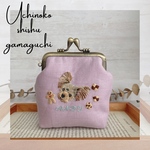 【オーダー】うちの子刺繍がま口ポーチ
