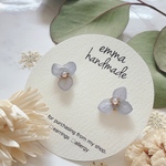 【再販4】アイスブルーアナベル紫陽花のお呼ばれピアス/イヤリング