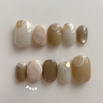 【現品販売】とろみネイル no.13｜ ニュアンスネイル　淡色ネイル　ネイル　ネイルチップ