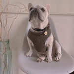 オーダー犬服 ひょうたんキルトのタンクトップ カーキグリーン