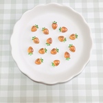 【10個】ミニサイズ フルーツ デコパーツ プラパーツ ネイルパーツ【にんじん】