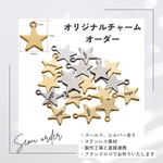 【オリジナルロゴチャームオーダー】ステンレス製星型17×14.3㎜
