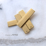 「レクタングル/長方形40×10mm（薄め）」　真鍮パーツ　TKK101