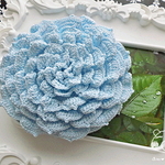 【スカイブルーver.】薔薇のポーチ