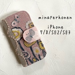 ミナペルホネン　手帳型iPhoneケース　iPhone7/8/SE2/SE3用