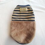 犬服！フワフワ&ボーダー切り替え