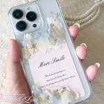 【mariaglace】ニュアンス スマホケース レジン 韓国風 デコ iPhone16pro iPhone16 全機種対応 iPhone14 iPhone13pro iPhone11 XR