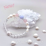 新しい出会いと恋の進展に… 冬のブレスレット『White X'mas』　恋愛　友情　愛情　癒し　ヒーリング