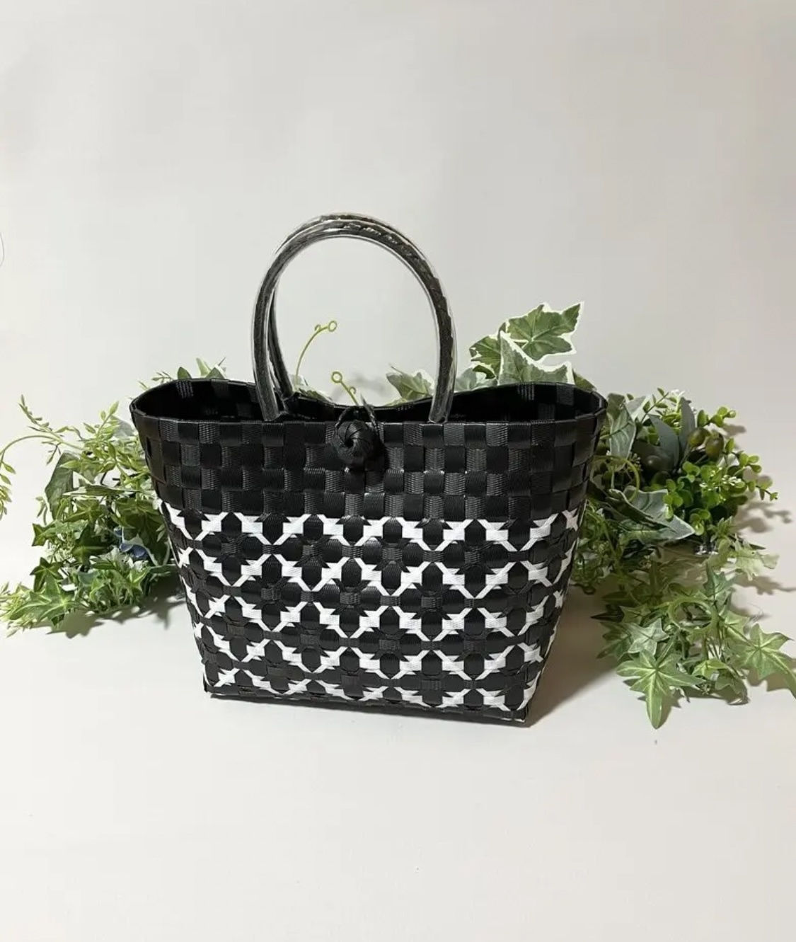 ppバンドで作るかごバッグ プラカゴキット 難易度高め ハンドメイド