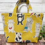 猫　ミニトートバッグ　ランチバッグ　