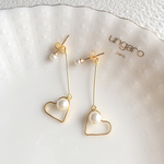 ゆれloveピアス♡【ホワイト】