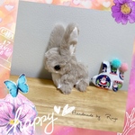 💕ふあふあウサギのぬいぐるみ