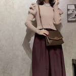 今だけお値下げVINTAGE CELINE  マカダム レターフラップトリオンフレザーバッグモチーフ ショルダーバッグ 　セリーヌ tote shoulder bag トートヴィンテージ　