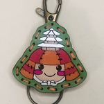 ころう君　レザーキーホルダー　ゆるキャラ　鞠智城　　黄緑3  11月11日　21時より発売
