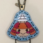 ころう君　レザーキーホルダー　ゆるキャラ　鞠智城　　水色2  11月11日　21時より発売
