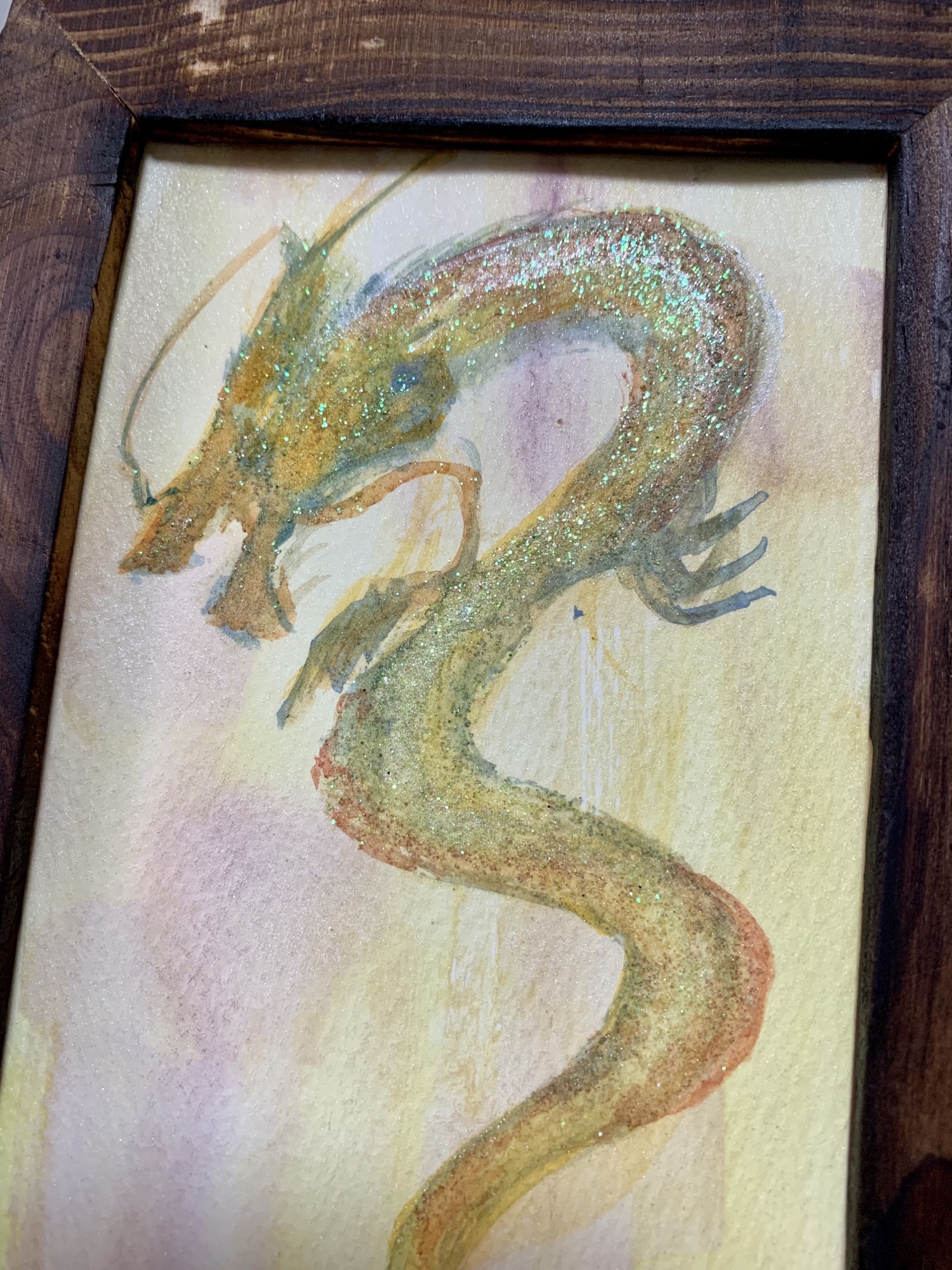 金龍 開運絵画 風水開運パワー守画 昇龍 健康金運 虹龍 虹色