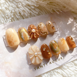 ネイルチップ　秋ネイル