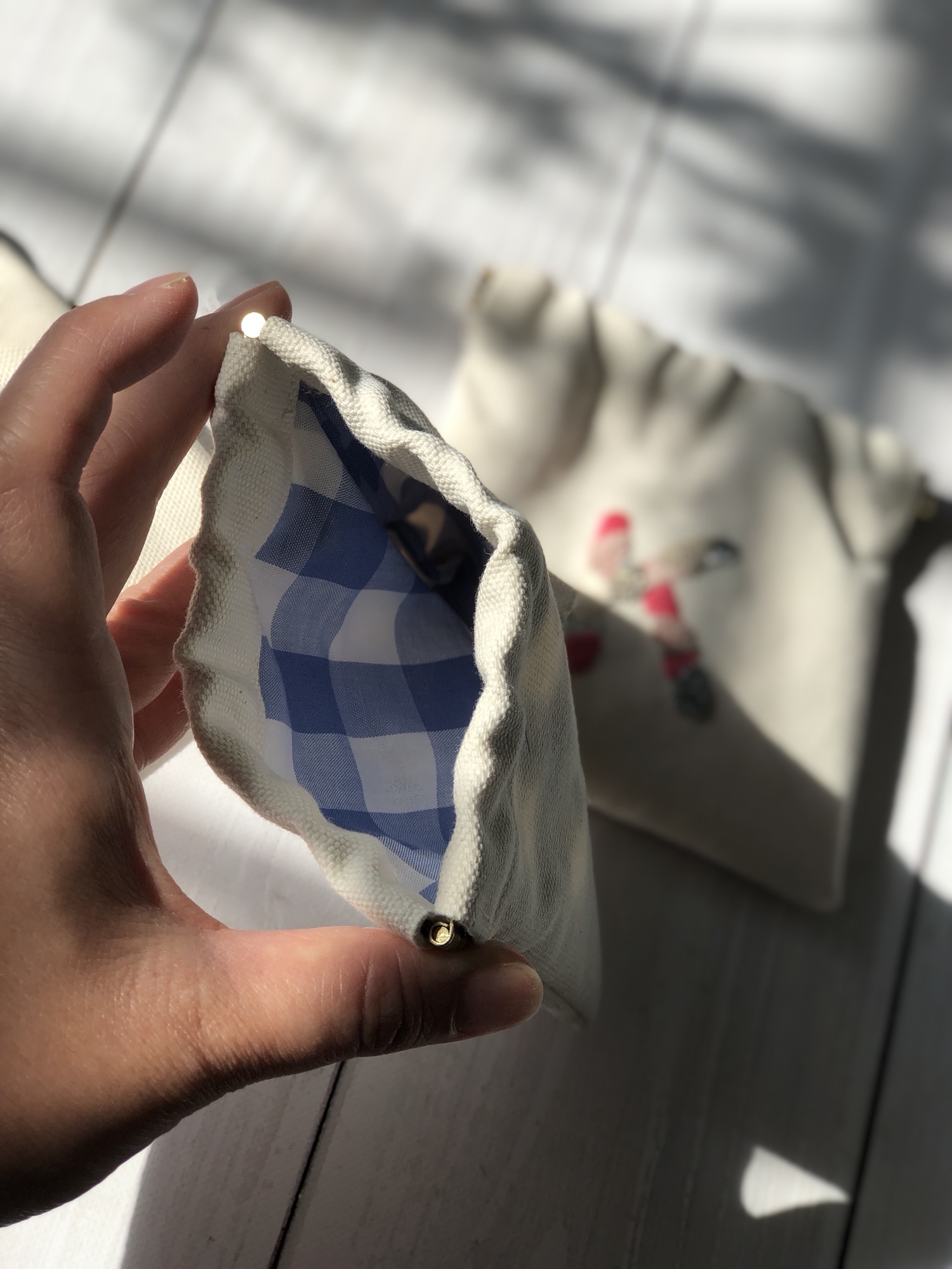 ☆☆☆♡ ウエイト枠 刺繍イニシャルポーチ♡ イニシャルポーチ❤︎ | irodorikoubouumui's STORE
