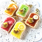 フェイクスイーツ*蜜蜂さん・トースト・チャーム