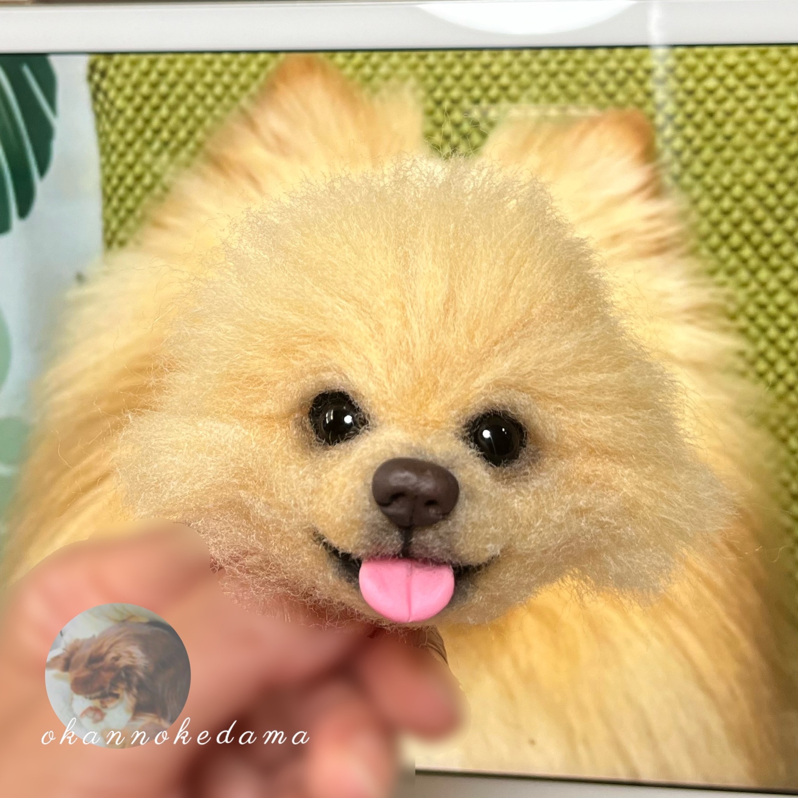 3D犬 ポメラニアン オーダーメイド 羊毛フェルト 犬 - OKAN-0720'S
