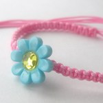 ◎送料無料!!　ブルーのお花（ピンク）