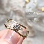 B│リング│Snow flower │クリスマスアクセサリー│指輪
