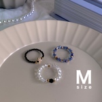 【再販】ビーズリング[スターダスト]3点セット【M size】