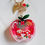 クリスマスりんごシェイカー　シャカシャカキーホルダー