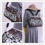 【nanqueen's handmade】がま口リュック＆ショルダー2wayバッグ