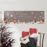 〖 送料無料 〗クリスマス ツリー タペストリー christmas tapestry 最長90cm 折り目なしですぐ飾れる 筒状梱包
