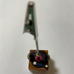 メモクリップホルダー（レコード赤色）