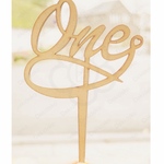 木製 Oneケーキトッパー 1歳 誕生日