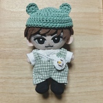 すのチル服　ハンドメイド♪  服上下とクマの帽子と雪だるまのかばんの4点セット