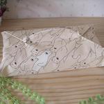 🐻箱ティッシュのカバー🐻しろくまと仲間たち（クリーム）