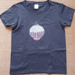 手描きごはんTシャツ　レディース　（デニム）
