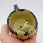 九谷焼かえるマグカップ