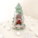 プレゼントが嬉しいフェレットのクリスマスツリー