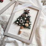 《再販》場所を取らないクリスマスツリー　フレームアレンジ　クリスマスツリーアレンジ　壁掛けクリスマスツリー　クリスマスアレンジメント
