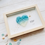 シーグラスアート◇Heart♡