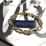 特集掲載 0816 VINTAGE GIVENCHY GGデザインブレスレットヴィンテージ　　アンティーク  クラシカル　ナチュラル　カジュアルブライダルジュエリ ギフト　結婚式　誕生日ジバンシィ