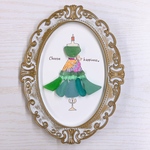 【再販】シーグラスアート　ドレス👗