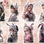 デザインペーパー POP GIRL BUNNY コラージュシート