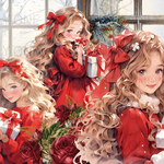 デザインペーパー  CHRISTMAS GIRL