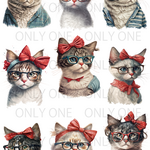 デザインペーパー  MEGANE CAT コラージュシート