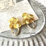 【NEW】2pcs★charm・kirari gold spangle（スパンコールスチャーム）
